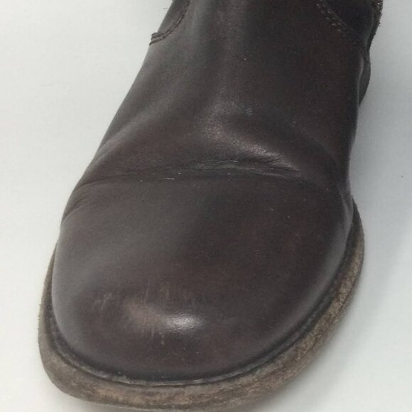 Frye Philip Riding Boots Deep Brown Leather 7B - Picture 3 of 14